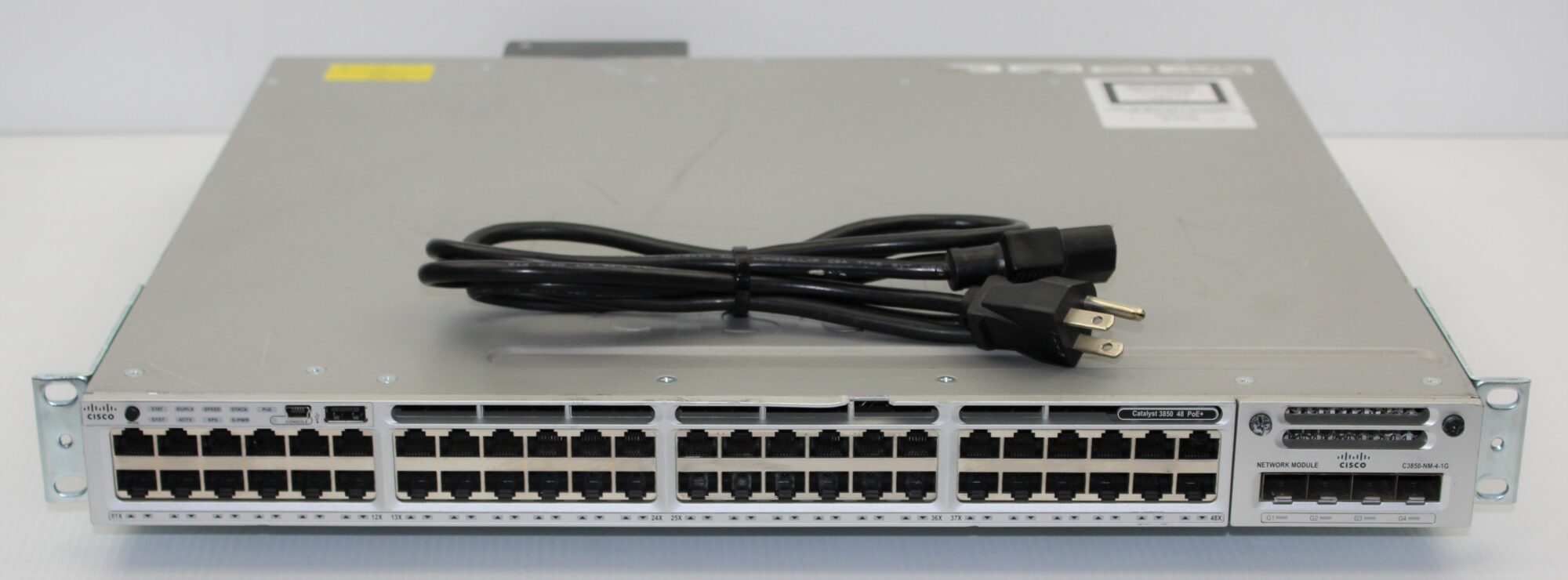 Cisco | WS-C3850-48F-L | 48-Port C3850-NM-4-1G Module PWR-C1 Cisco | WS-C3850-48F-L | 48-Port C3850-NM-4-1G Module PWR-C1